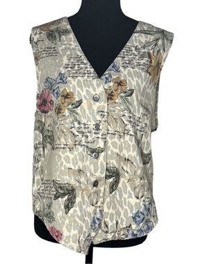 Stampede vintage 1990s button-front tapestry waistcoat vest